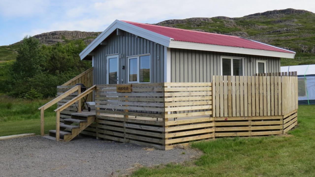 Hvammur 3 Hrakholar With Private Hot Tub Kaldrananes Exterior photo